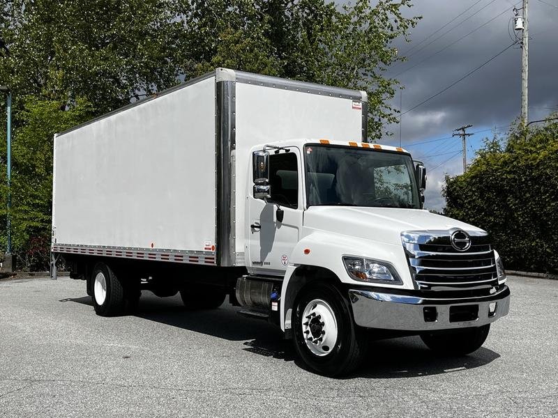 HINO 3-ton dry box truck available for rent in British Columbia